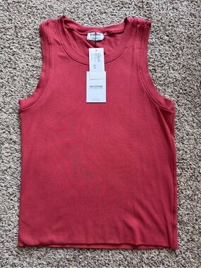 LNA Ribbed Tank Top - Bossanova color. Size: XL